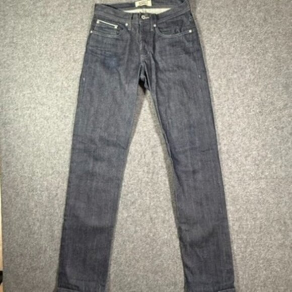 Naked and Famous‎ Mens Weird Guy Jeans Slim Indigo Selvedge Sz 29x33 Redline Lux - Picture 1 of 13